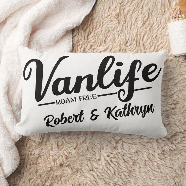 Coussin Rectangle "VanLife" Personnalisé (Couverture)