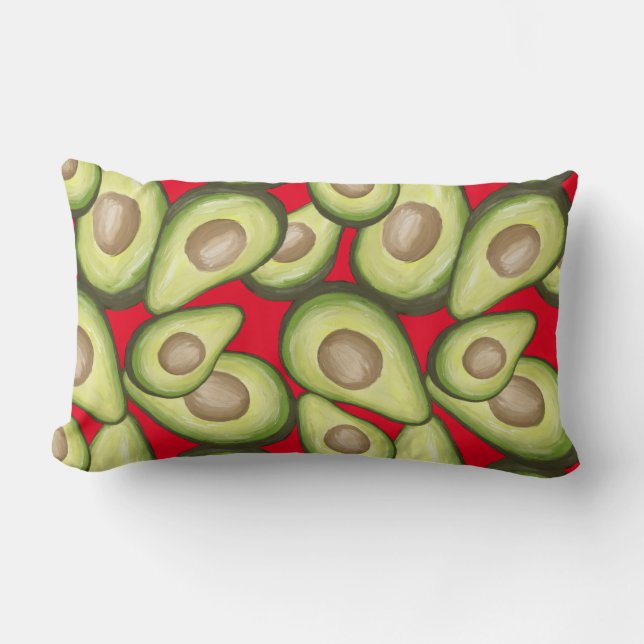 Coussin Rectangle Végétal Cuit Gourmet Avacados (Recto)