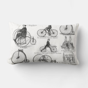 Coussin Rectangle Vélo à grande roue Penny Farthing