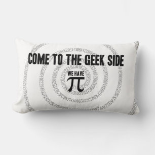 Coussin Rectangle Venez au côté Geek pour Pi Decor