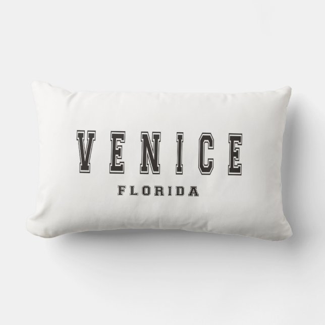 Coussin Rectangle Venise la Floride (Recto)