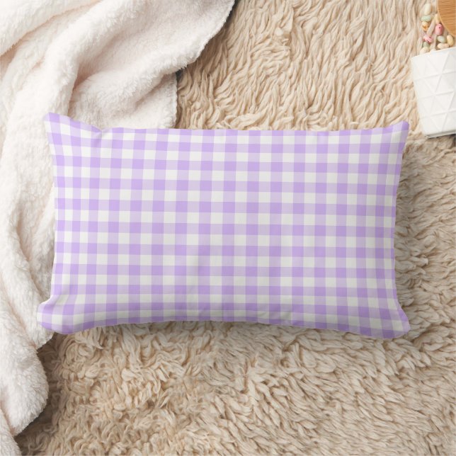 Coussin Rectangle Vichy Lavande (Couverture)