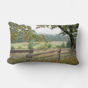 Coussin Rectangle Vieille Clôture Dans Une Ferme