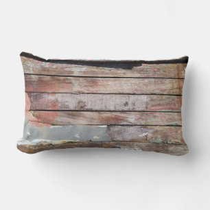 Coussin Rectangle Vieux bois rustique bateau en bois plank