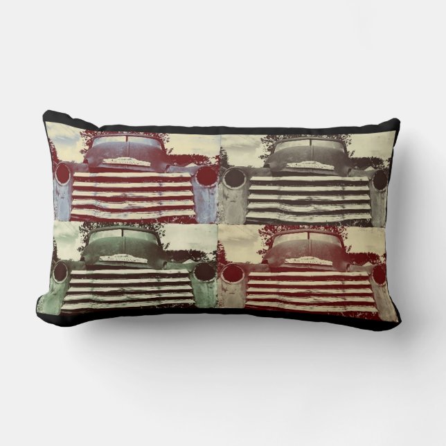 Coussin Rectangle Vieux Camion d'Agriculture Chevy (Recto)