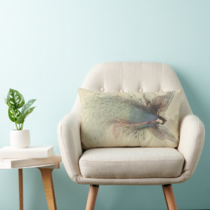 Coussin Rectangle Vieux conte de fées japonais, La Demoiselle de la 