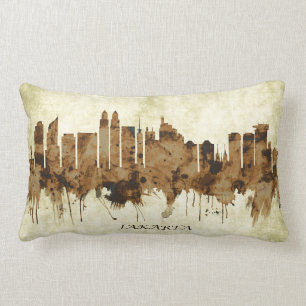 Coussin Rectangle Ville de Jakarta Indonésie