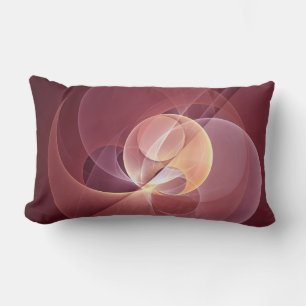 Coussin Rectangle Vin moderne élégant Abstrait Art fractal rouge