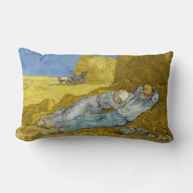 Coussin Rectangle Vincent Van Gogh - Mion, Repos / Travail / Siesta (Recto)