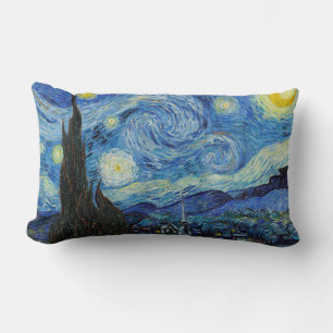 Coussin Rectangle Vincent Van Gogh Nuit étoilée Art fin vintage