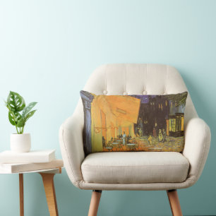 Coussin Rectangle Vincent van Gogh - Terrasse de café la nuit