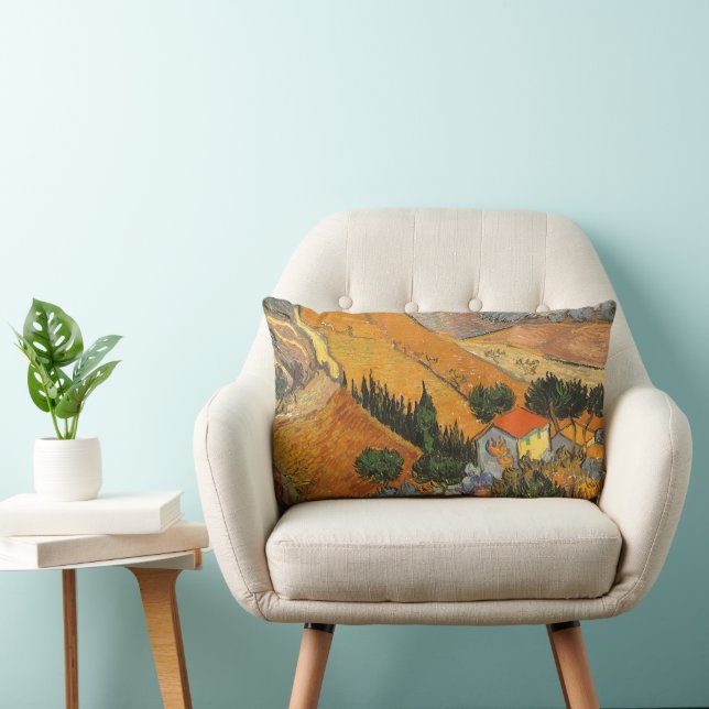 Coussin Rectangle Vincent van Gogh - Vallée avec laboureur (Chaise)