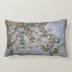 Coussin Rectangle Vintage Claude Monet Le Rose Bush