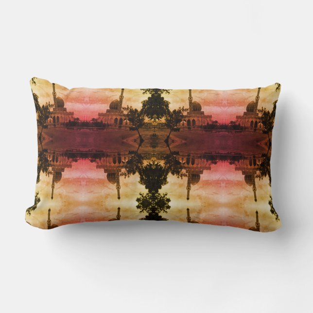 Coussin Rectangle Vintage Irak Mosquée de Bagdad Buniya (Recto)