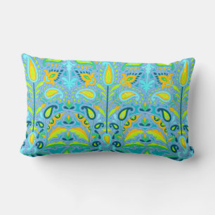 Coussin Rectangle Vintage : Jardin Floral Art Nouveau