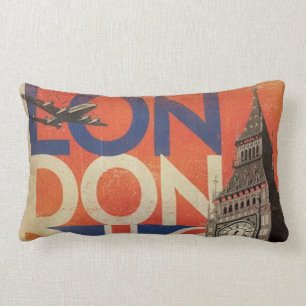 Coussin Rectangle Vintage London Throw