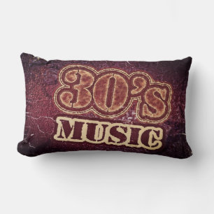 Coussin Rectangle Vintage Music 30's