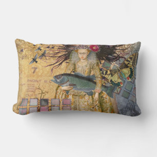 Coussin Rectangle Vintage Pisces femme gothique classique