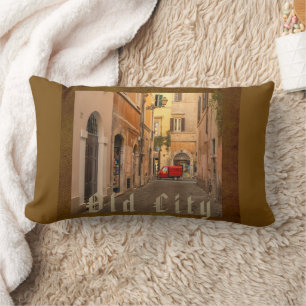 Coussin Rectangle Vintage, Vieille Ville, Voiture Ancienne, Style An