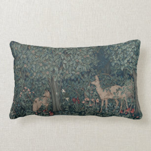 Coussin Rectangle Vintage William Morris Forêt d'animaux sauvages