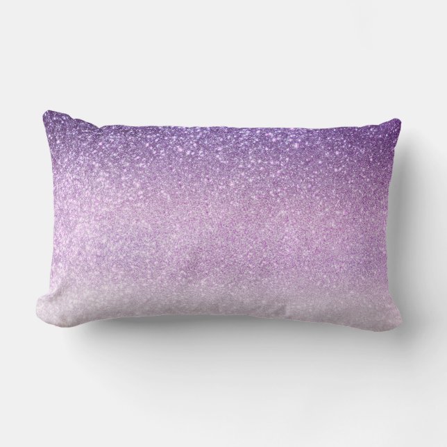 Coussin Rectangle Violet Lilac Pastel Purple ombre (Recto)