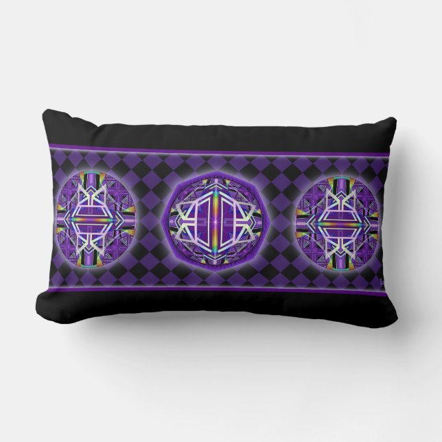 Coussin Rectangle Violet W3 (Recto)