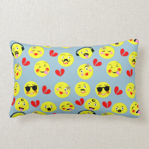 Coussin Rectangle Visages amusants mignon émotionnel