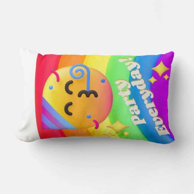 Coussin Rectangle visages icônes citations (Recto)
