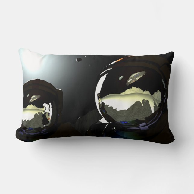 Coussin Rectangle Visiteurs inattendus OVNI (Recto)