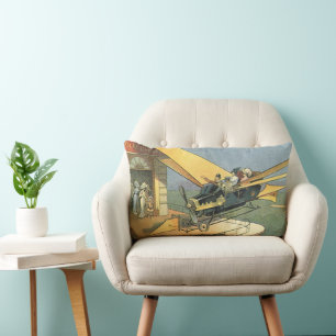 Coussin Rectangle Voiture convertible Steampunk de science-fiction v