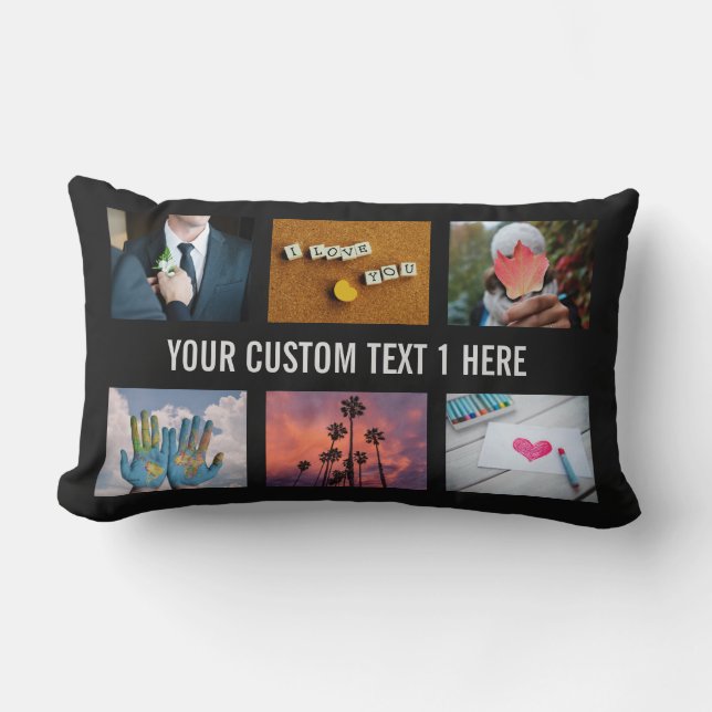 Coussin Rectangle VOTRE carreau fait sur commande de modèle de (Recto)
