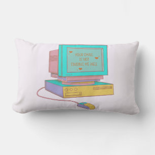 Coussin Rectangle Votre e-mail ne me trouve pas très drôle Rétro