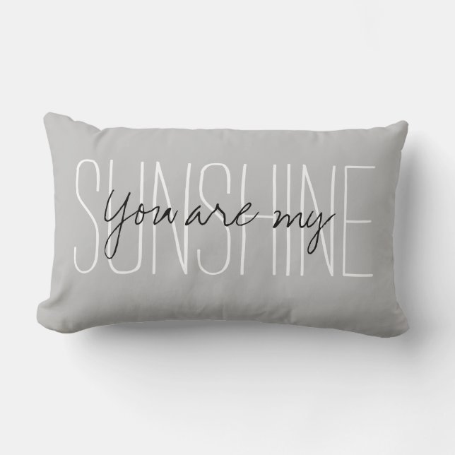 Coussin Rectangle Vous êtes mon soleil (Recto)