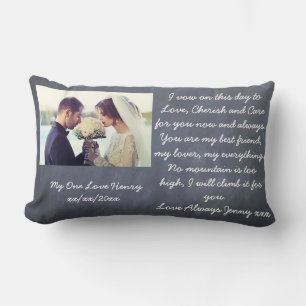 Coussin Rectangle Vow renouvellement Cadeau tableau de bord personna