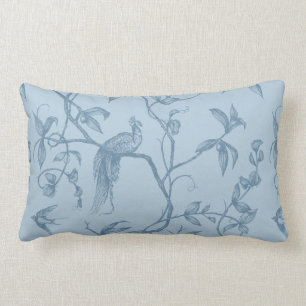 Coussin Rectangle Voyage à l'Oreiller à lancer bleu du château Peaco