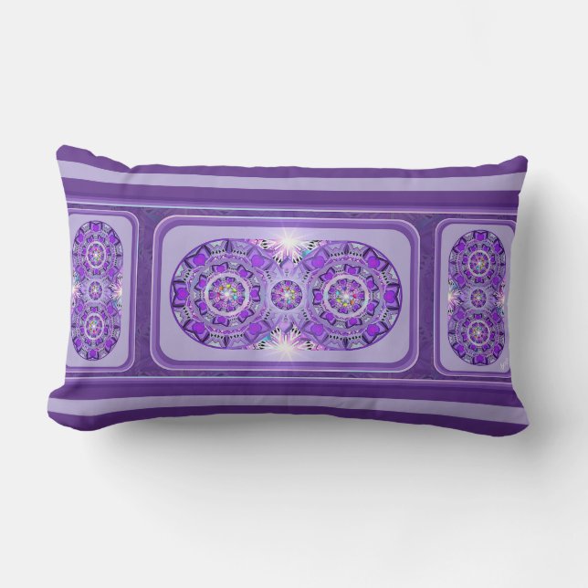 Coussin Rectangle W2 pourpre (Recto)