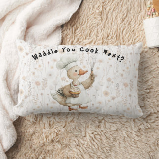 Coussin Rectangle Waddle You Cook Next? Kitchen Throw Pillow