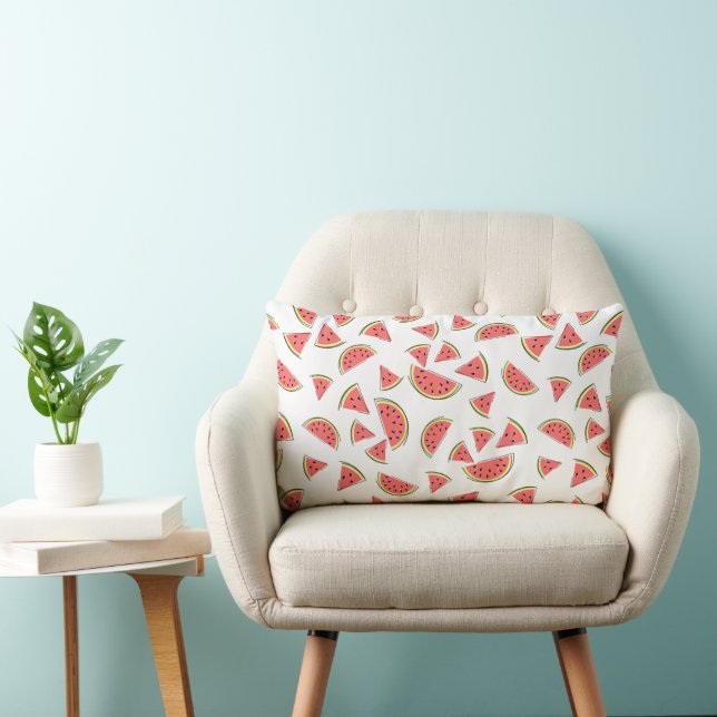 Coussin Rectangle Watermelon Multi 2 rose dos lumbar (Chaise)