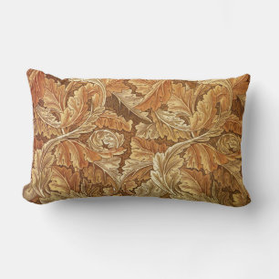 Coussin Rectangle William Morris Acanthe Brun Feuilles d'Automne