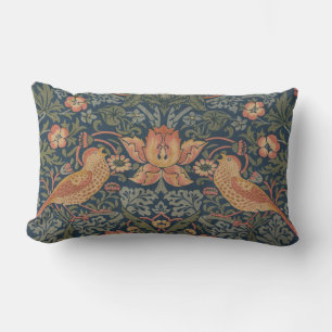 Coussin Rectangle William Morris Fraise Voleurs Oiseaux