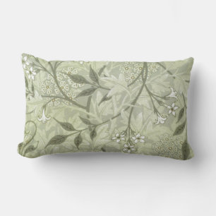 Coussin Rectangle William Morris Jasmine Botanique Antique Vintage