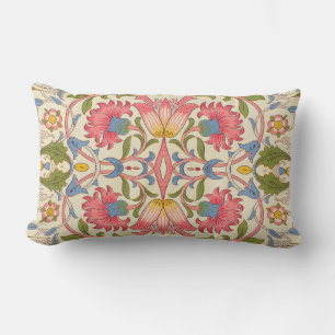 Coussin Rectangle William Morris Lodden Motif Floral Pastel 
