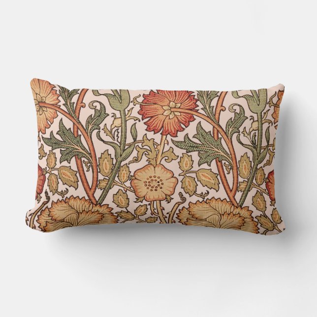 Coussin Rectangle William Morris Rose Flower Fond d'écran Motif (Recto)