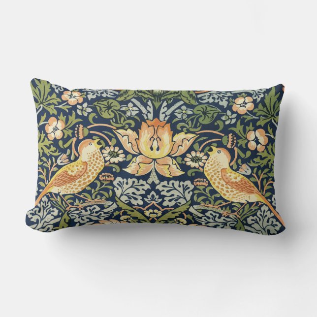 Coussin Rectangle William Morris Strawberry Thief (Recto)