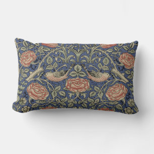 Coussin Rectangle William Morris Tudor Fond d'écran Rose