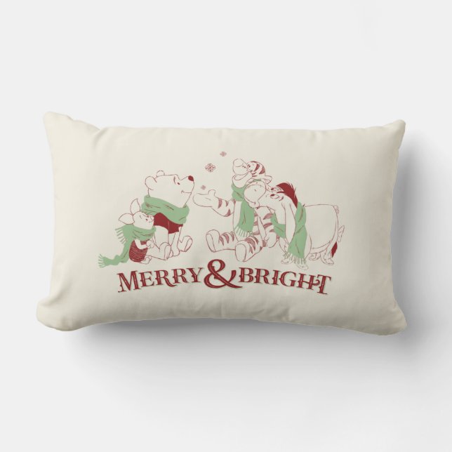 Coussin Rectangle Winnie l'Ooh | Merry & Bright (Recto)