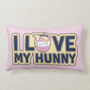 Coussin Rectangle Winnie L'Ourson  J'aime mon amour