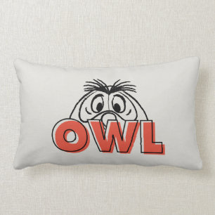 Coussin Rectangle Winnie l'Ourson  Owl Peek-A-Boo