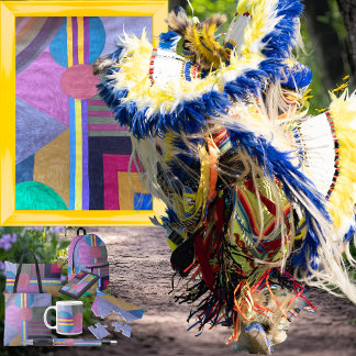 Coussin Rectangle "Yellow Pathway"