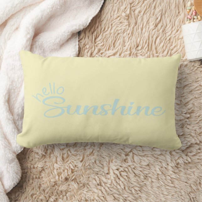Coussin Rectangle Yellow Sunshine Summer Fun Hello Pastel personnali (Couverture)